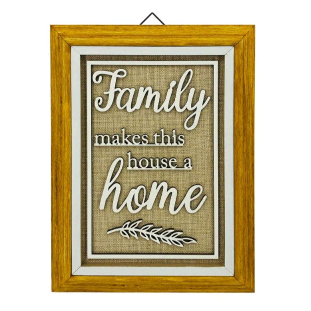 NWT Michaels "Family Makes This House A Home" Wall Decor by Ashland - Picture 2 of 10